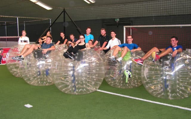 Junggesellenabschied mit Bubble Soccer