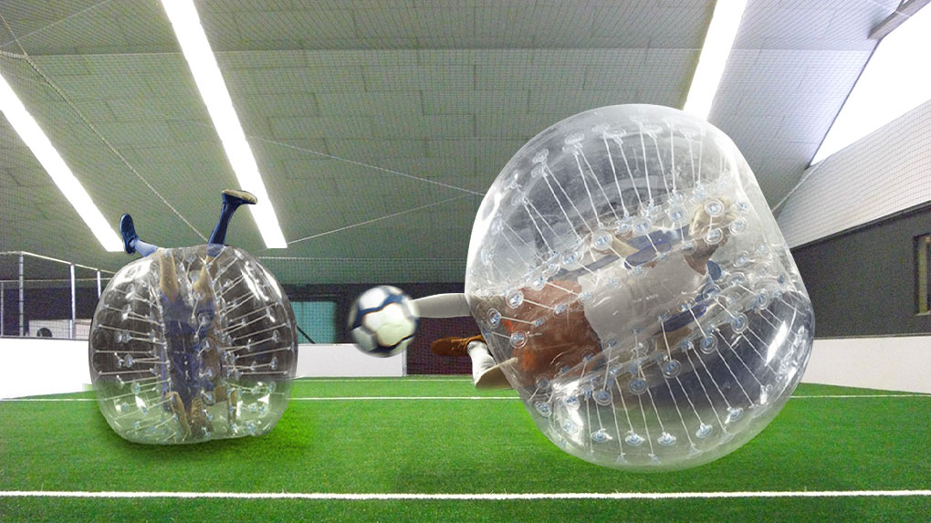 BUBBLE SOCCER ausprobieren in der SOCCARENA Mangfalltal
